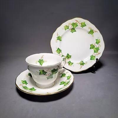 Buy 9pcs Colclough Ivy Leaf Tea Cup & Saucer Side Plate Trios • 19.90£