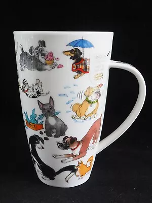 Buy New  Dunoon Large China Dog Mug Barking Mad By Cherry Denman With Original Lable • 12.99£