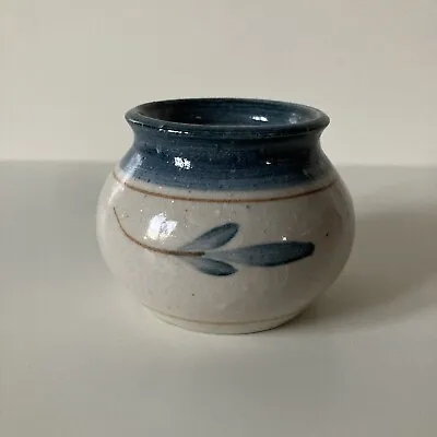 Buy Australian Edinburgh Ballarat Studio Pottery Vase Pot John Gilbert Cream Blue  • 7.99£