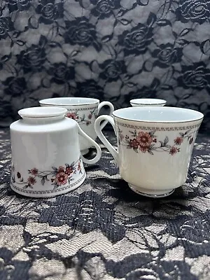 Buy Vintage Sheffield Anniversary Porcelain Fine China Coffee/Tea Cups Set Of 4 • 11.53£
