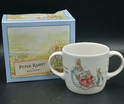 Buy Vintage Wedgwood Peter Rabbit Child's Drinking Cup Ceramic Double Handle • 23.71£