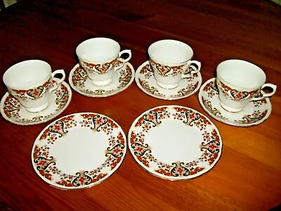 Buy Colclough Royale Bone China - Cups, Saucers, Teaplates 10 Items Made In England  • 2.99£