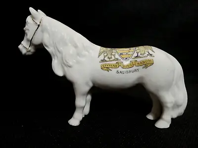 Buy Crested China - SALISBURY Crest - Shetland Pony, Named - Unmarked. • 5£