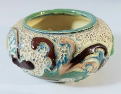 Buy Brannam Barum Pottery Miniature Vase Or Pin Dish - Signed To Base • 47.50£