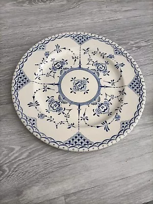 Buy English Ironstone Tableware EIT  Blue & White Dinner Plate 24.5cm Vintage  • 19.99£