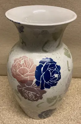 Buy Royal Winton  Tradition  Hand Decorated Spongeware Floral Vase 27cm • 18£