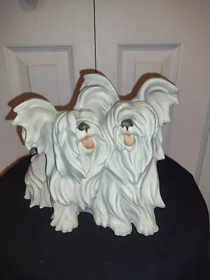 Buy LARGE Rare Cacciapuoti DOG Skye Terriers Figurine SIGNED ITALY  Pottery Statue  • 237.18£