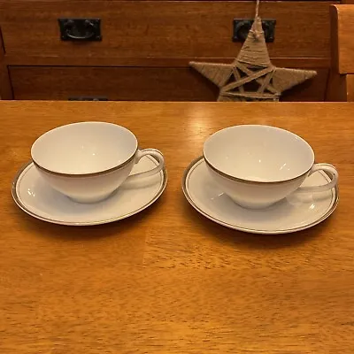 Buy Royalton China Co Translucent Porcelain 4 Tea Cups & Saucer Sets Golden Elegance • 19.32£