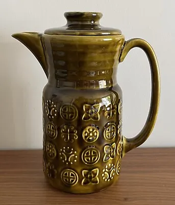Buy Lord Nelson Coffee Pot Pottery Ceramic Retro 1960s 70s Celtic Design Green • 12.99£
