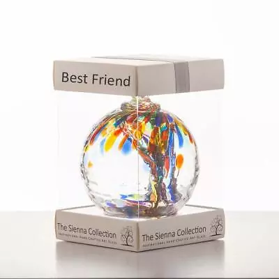 Buy Best Friend Friends Spirit Ball Hanging Ornament Handmade Home Gift Sienna Glass • 17.50£