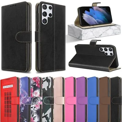 Buy For Samsung Galaxy S23 S22 S21 FE 5G Ultra Plus Case Leather Wallet Phone Cover • 5.45£