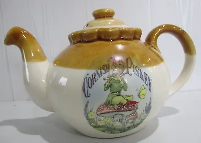 Buy RARE Vintage Presingoll Pottery Cornish Piskey Ceramic Teapot Lucky Pixie Imp [n • 7.95£