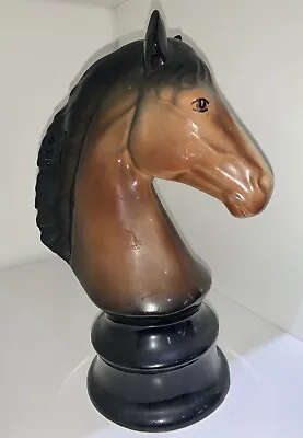 Buy Large Vintage Ceramic Art Pottery Horse Head Figure 24cm • 12£