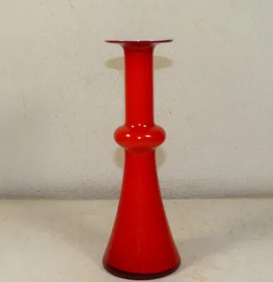 Buy HOLMEGAARD Christer Holmgren Coral Red Carnaby Vase • 81.52£