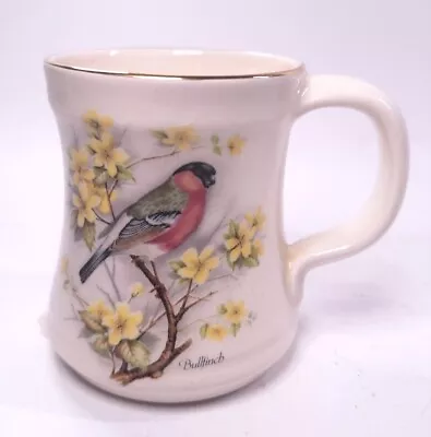 Buy Prinknash Pottery Cup Bullfinch Bird Flowers Gloucester Collectable Decorative • 11£