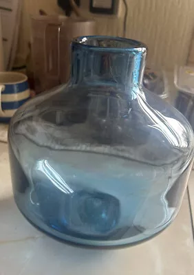 Buy Vintage Wedgwood Glass Angular Vase Blue Designed By Ronald Stennett-willson • 40£