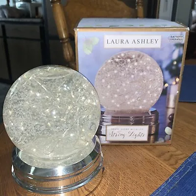 Buy String Lights Snow Globe By Laura Ashley In Original Box Built In Timer • 18.88£