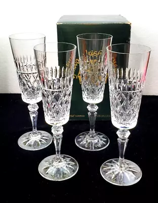 Buy Galway Irish Champagne Flutes Rathmore 24% Lead Crystal Set(s) Of 4 Boxed • 72.04£