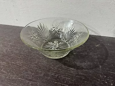 Buy Vintage Cut Glass Trifle Dessert Serving Bowl • 2.05£