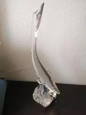 Buy Daum France Chrystal Glass Shark Figurine Clear 16 1/2  42cm • 142.77£