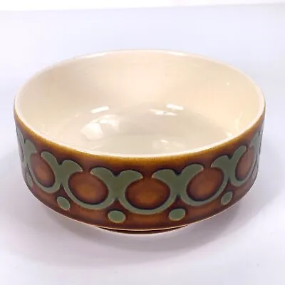 Buy Hornsea Bronte Soup Dessert Bowl Straight Sided Vintage Pottery Green Brown 1973 • 7.99£
