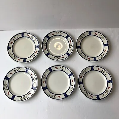 Buy Six ADAMS CHINA LANCASTER 6  Plates Ironstone Small Bread & Butter ENGLAND • 37.47£