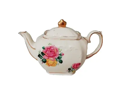 Buy Vintage Sadler Small  Floral China  Teapot • 1.99£