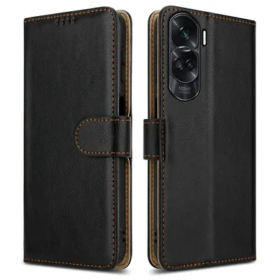 Buy For Honor 90 Lite 5G Case, Leather Wallet Flip Stand Phone Cover + Screen Guard • 5.95£