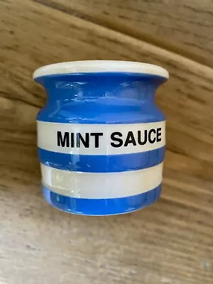 Buy T G Green Cornishware Cornish Blue Mint Sauce Pot Jar Special Edition 2006 • 31£