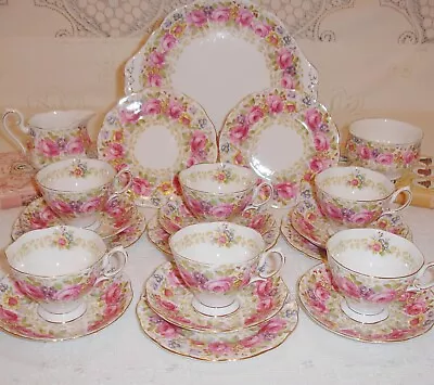Buy Vintage Royal Albert SERENA Tea Set Service🍰21 Piece Set Bone China England🍰 • 149£