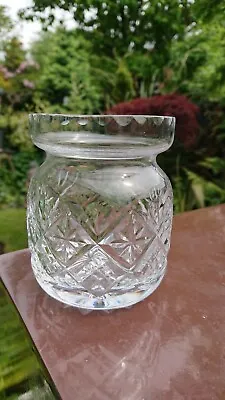 Buy Small Royal Doulton Crystal Glass Vase • 7.99£