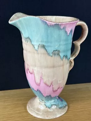 Buy Gorgeous Beswick C1930s Vintage Rare Pastel Coloured Drip Glaze Jug Pitcher Vase • 33.99£