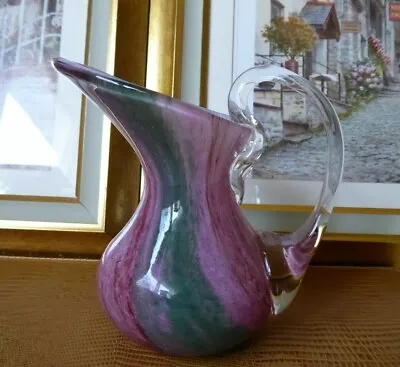 Buy Vintage Isle Of Wight Art Glass Jug Vase • 16£