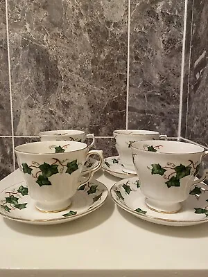 Buy Colclough Ivy Leaf Set Of 4 Cups And Saucers • 20£