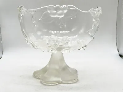 Buy Vintage Stunning Glass Pot Pourri / Fruit Bowl Footed Patterned • 16.99£