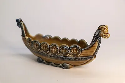 Buy Vintage Wade Porcelain Viking Dragon Ship Long Boat Trinket Dish Posy Bowl VGC • 14.85£