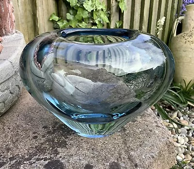 Buy Orrefors Studio Glass Vase - 4 1/4” X 6” Inches Wide - Signed - GCond • 1.20£