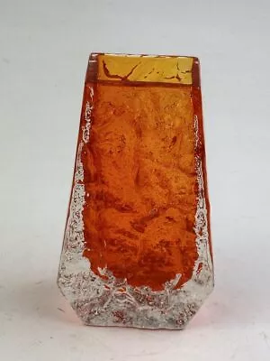 Buy WHITEFRIARS Coffin Vase By Geoffrey Baxter, Tango Orange (5 Inches, 12.5cm Hi... • 90£
