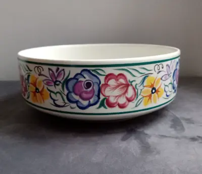 Buy Vintage Poole Pottery - Large Fruit Bowl In The C S Pattern • 14.50£