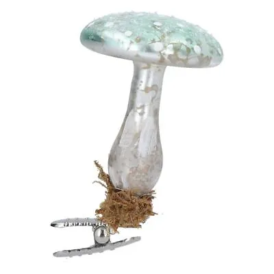 Buy Pale Green/White Clip On Toadstool Decoration Gisela Graham • 5.99£