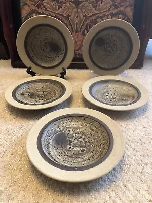 Buy Studio Pottery Earthenware Small Plates Part Glazed By Rick Fletcher From Wales • 19.99£
