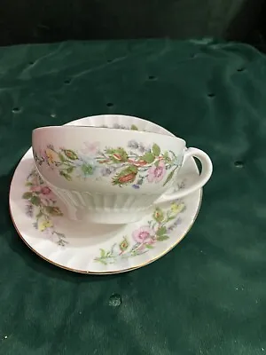 Buy Aynsley Cup And Saucer Fine Bone China Roses • 4.99£