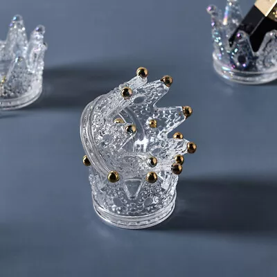 Buy  Glass Candle Holder Candlesticks Candelabras Homedecor Crown • 10.49£