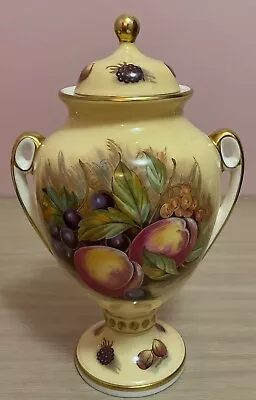 Buy AYNSLEY Orchard Gold Pattern 2 Handled Lidded Urn/Vase, Signed D Jones • 60£