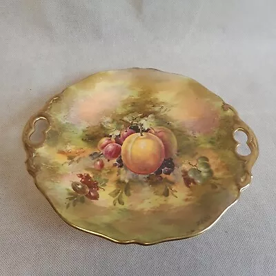 Buy Royal Winton Hand Painted Signed Fruit Patterned VTG Cake Plate • 6.99£
