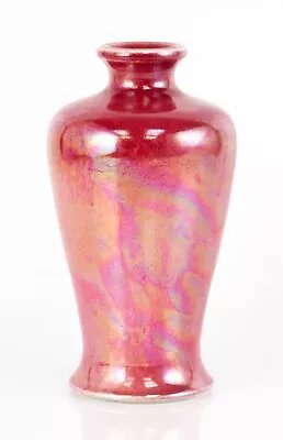Buy Early Ruskin Pottery Pink / Crushed Strawberry Colour Lustre Vase, 1905 • 474.99£
