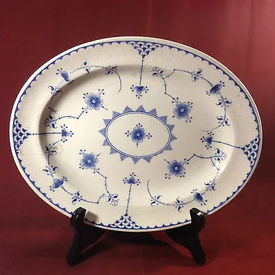 Buy Furnivals #40  England Blue & White Oval Plate • 47.35£