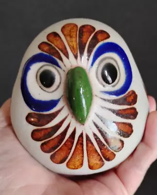 Buy Mexican Mexico Tonala Folk Art Owl Bird Unsigned Flower • 12.32£