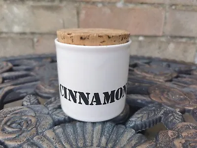 Buy Kilncraft Tableware White Ceramic Cinnamon Pot Cork Lid • 10£