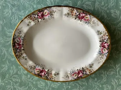 Buy Queen Anne Fine Bone China Oval Meat Platter In Beautiful Summer Rose Pattern • 40£